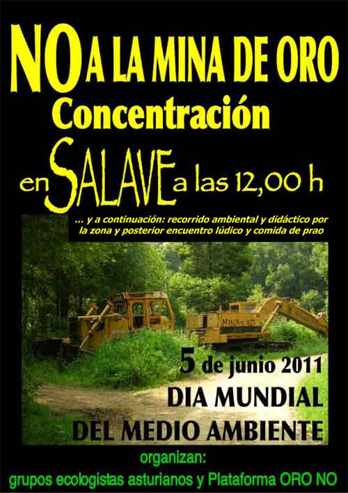 5 de junio en Salave en Tapia contra la mina de oro.